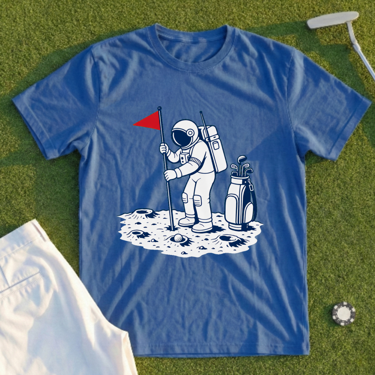 Astronaut Golfer Tee
