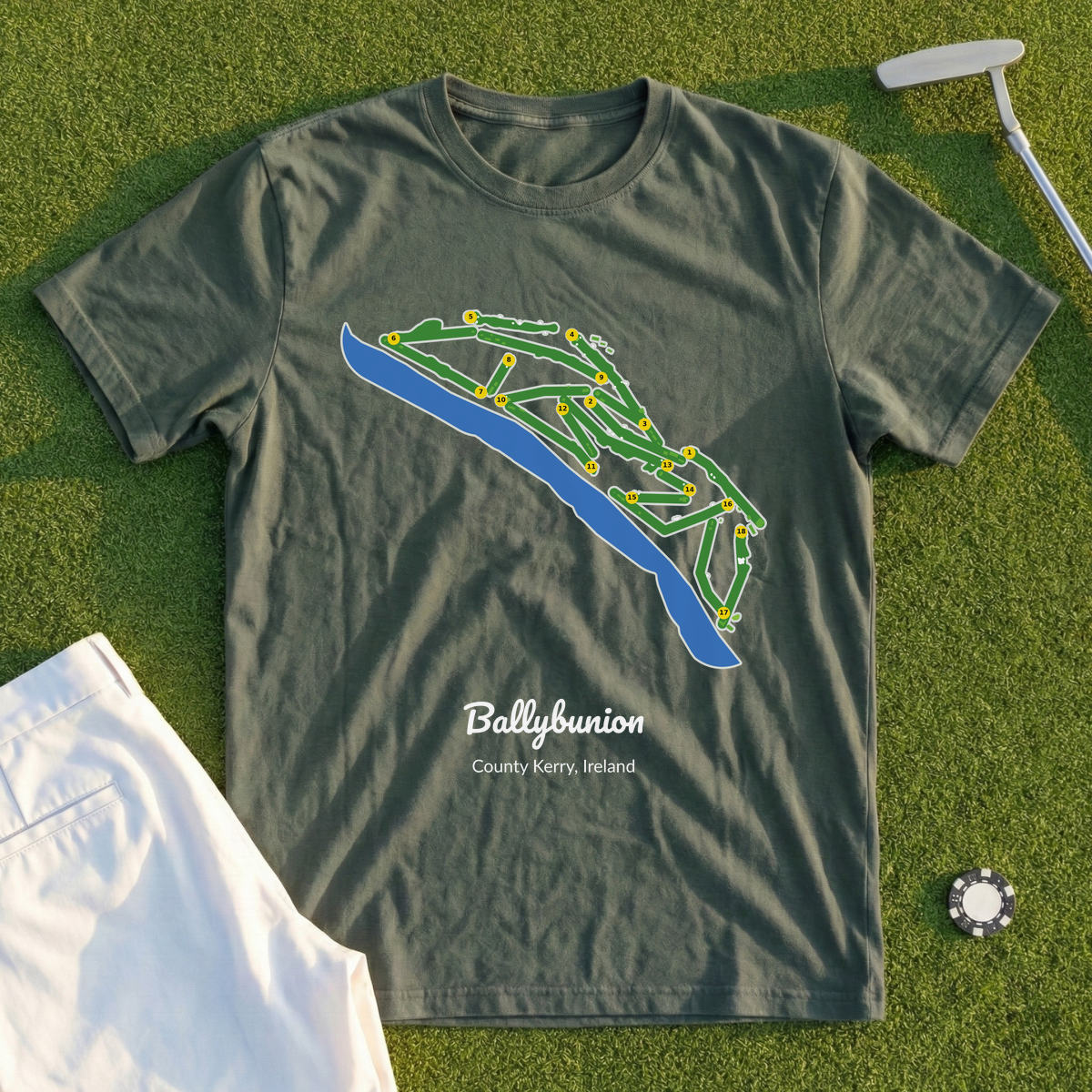 Ballybunion, Course Map Tee
