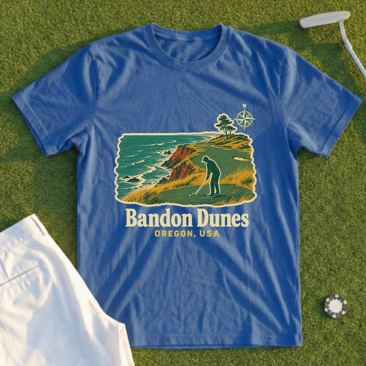 Bandon Dunes, Coastal Travel Poster Tee