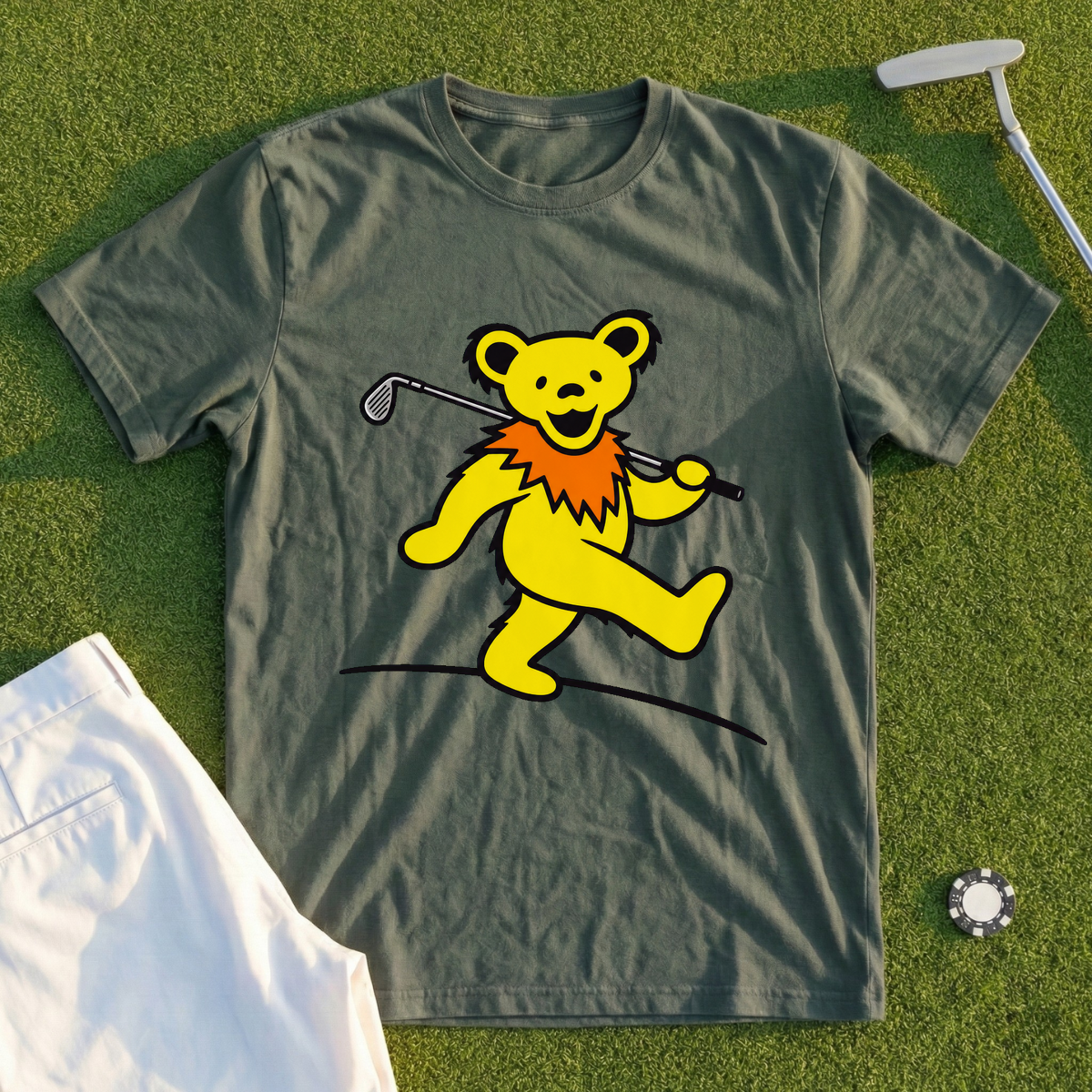 Bear's Cart Path Victory Strut Tee