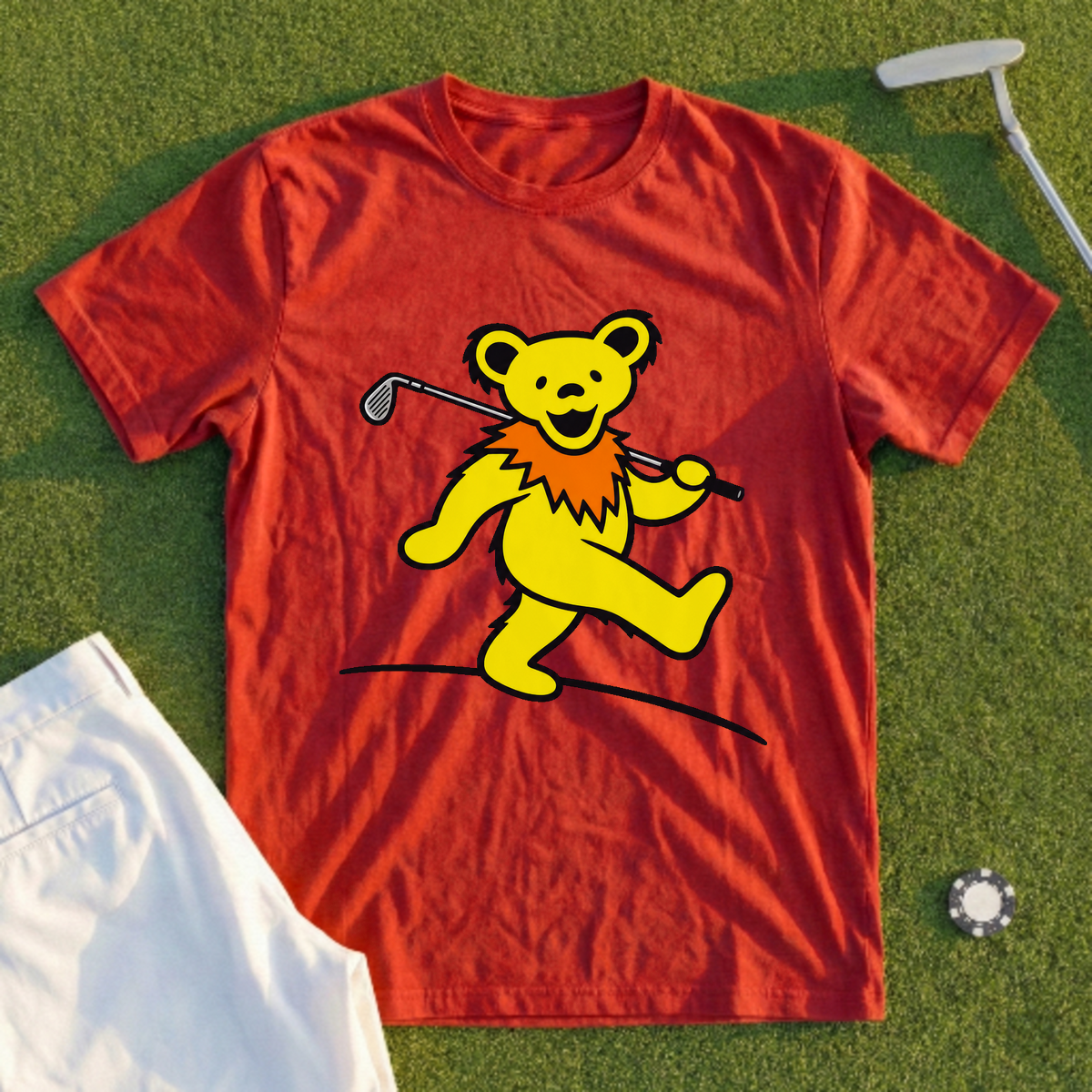 Bear's Cart Path Victory Strut Tee