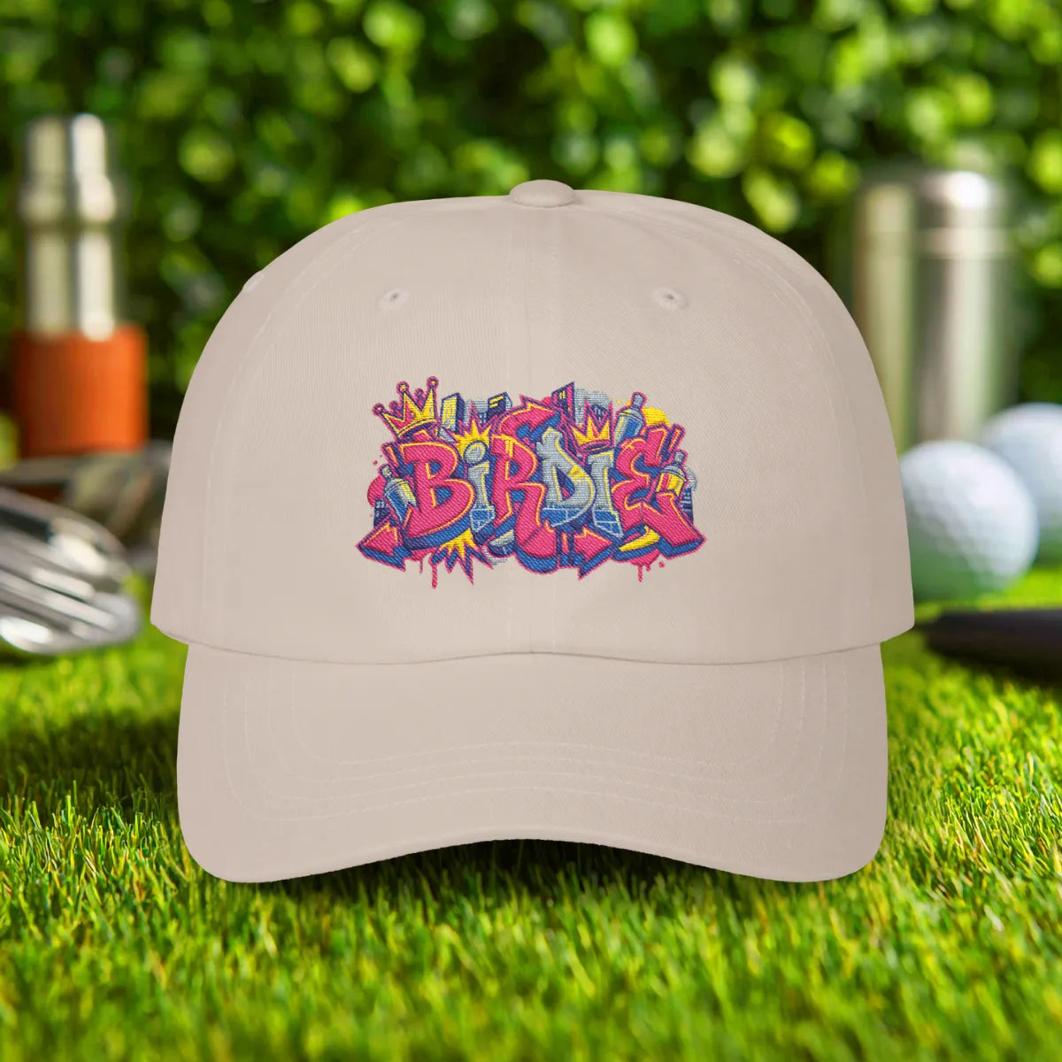 Birdie Graffiti Embroidered Hat