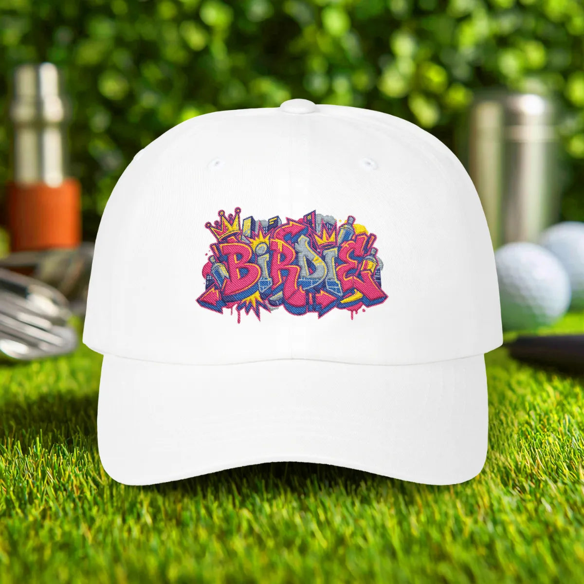 Birdie Graffiti Embroidered Hat