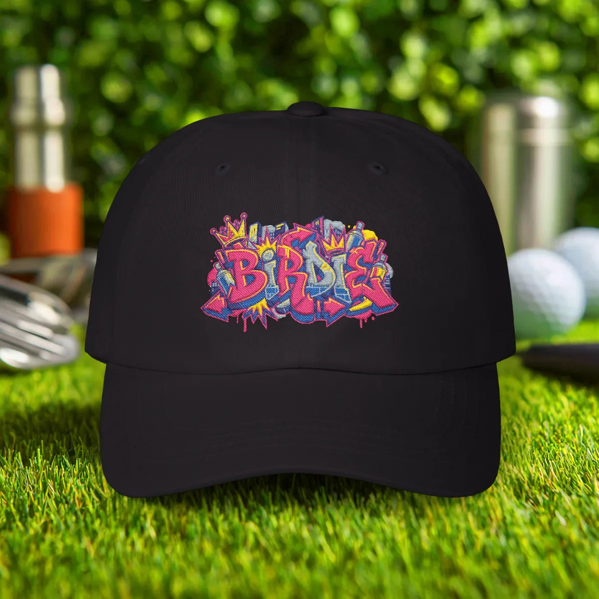 Birdie Graffiti Embroidered Hat