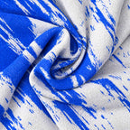 Blue Flash Performance Print Polo