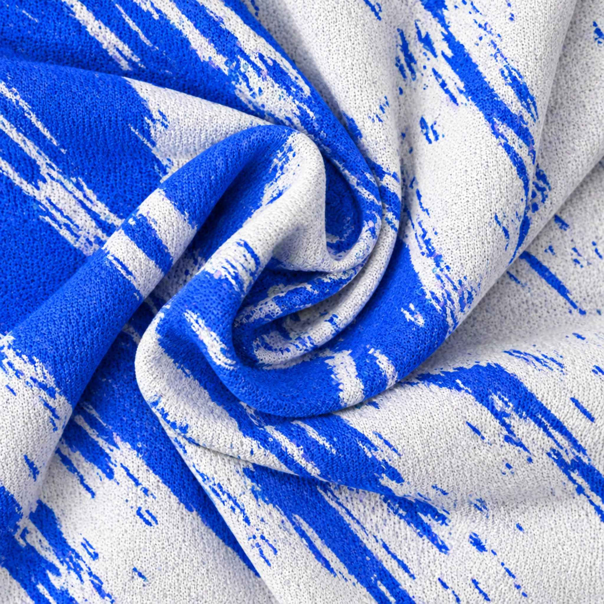 Blue Flash Performance Print Polo