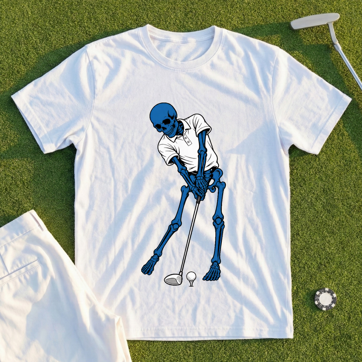 Blue Skeleton's Full Send Tee