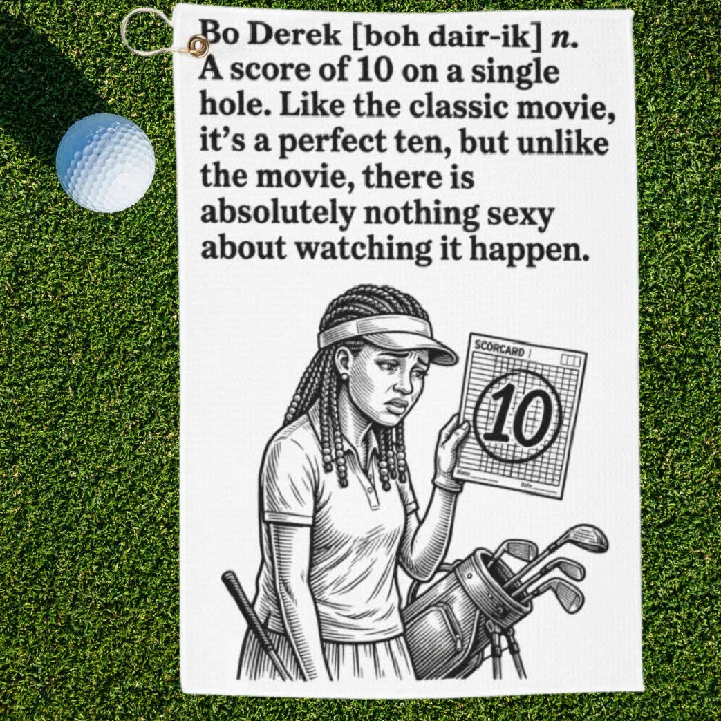 Bo Derek Dictionary Definition Golf Towel