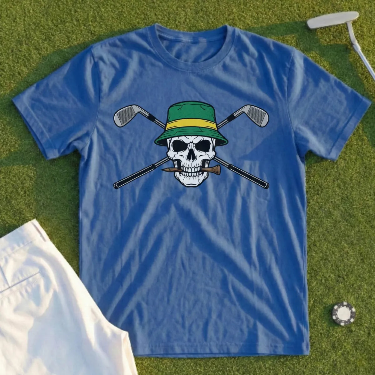 Bucket Skull and Cross Clubs Tee