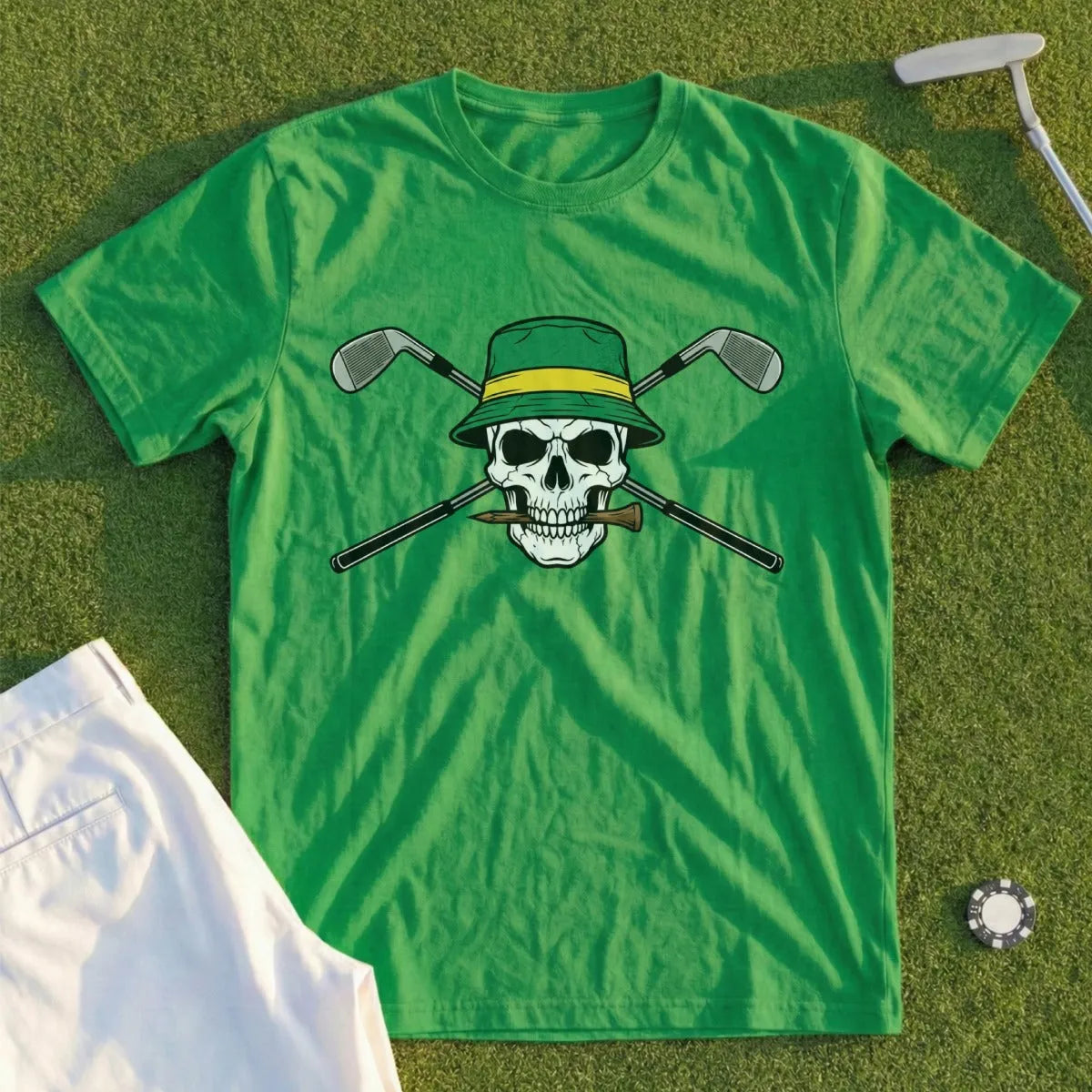 Bucket Skull and Cross Clubs Tee