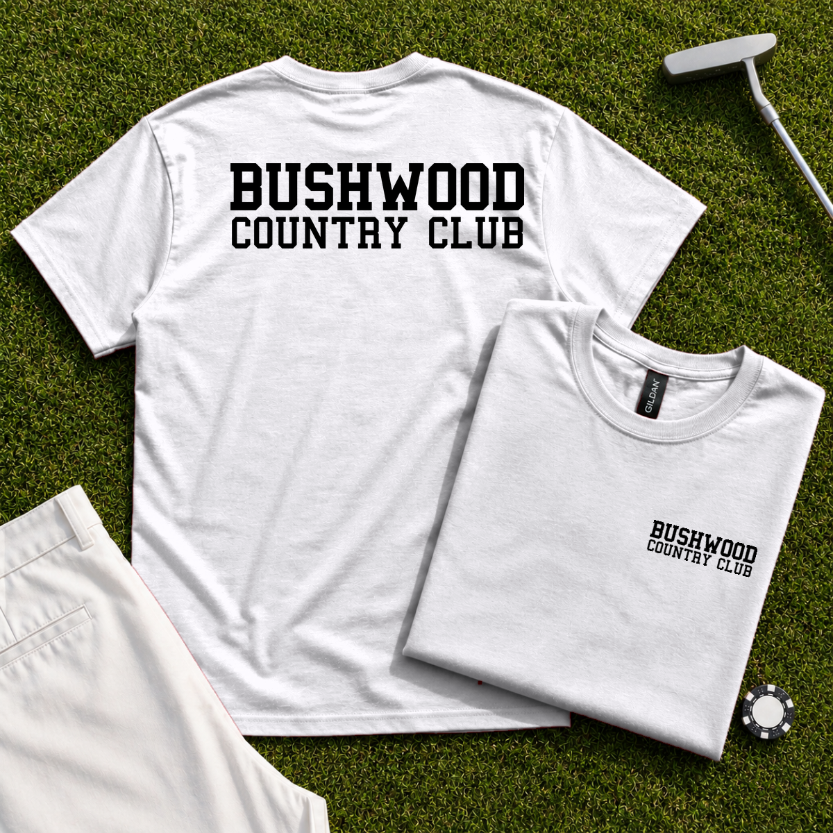 Bushwood Country Club Varsity Back Print Tee