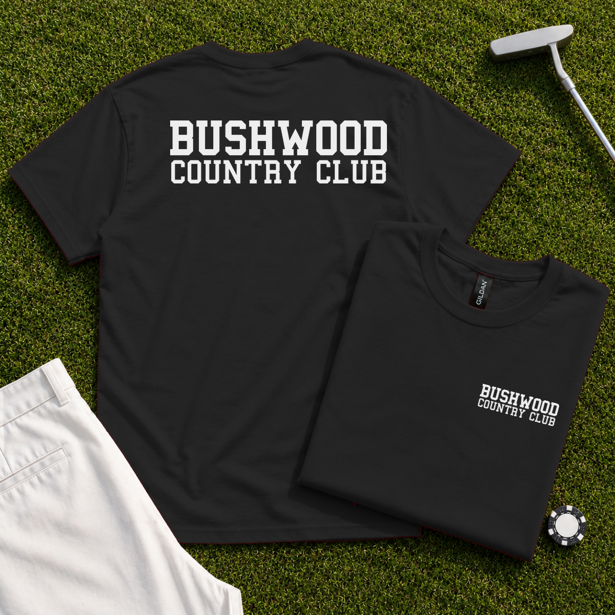 Bushwood Country Club Varsity Back Print Tee
