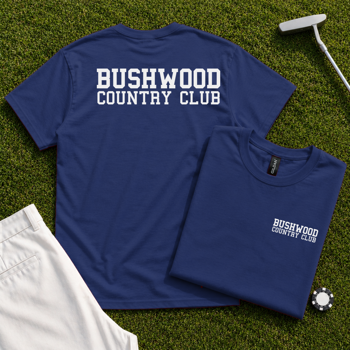 Bushwood Country Club Varsity Back Print Tee