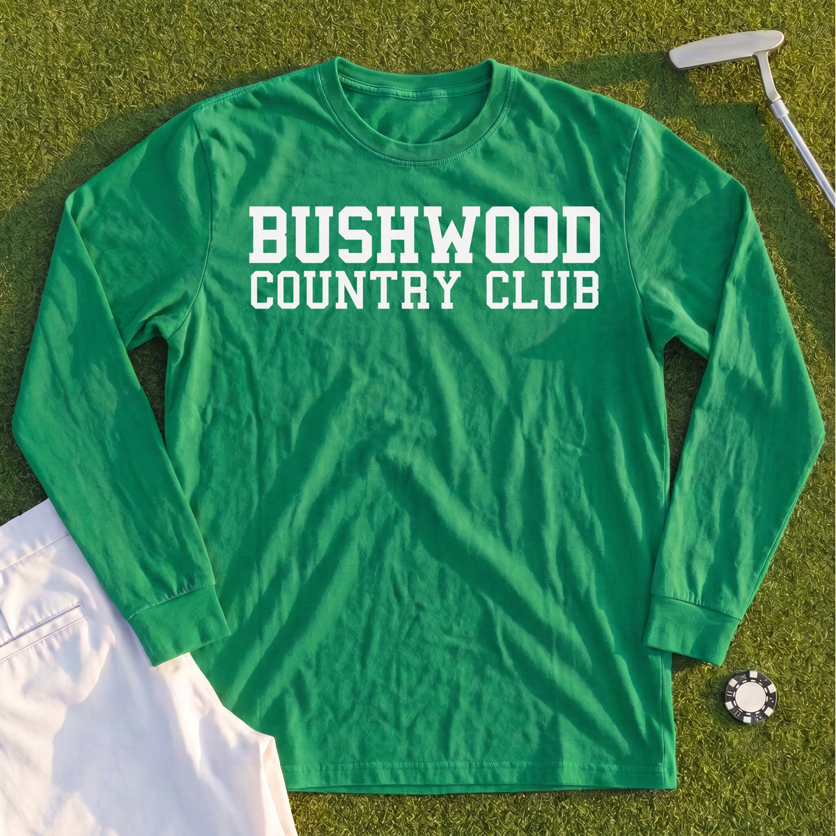 Bushwood Country Club Varsity Long Sleeve Tee