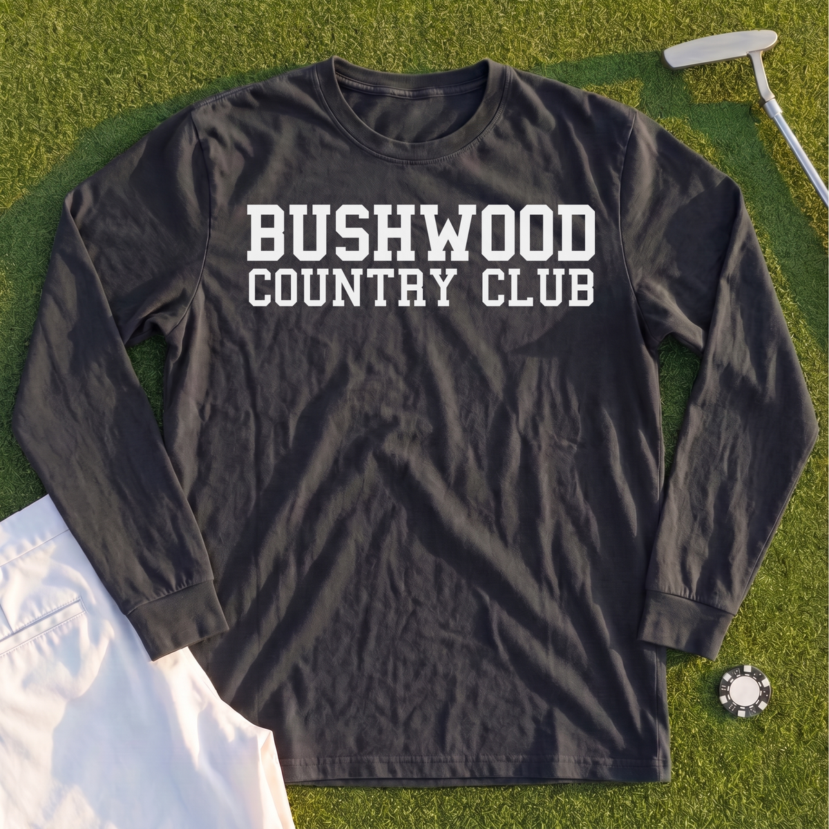 Bushwood Country Club Varsity Long Sleeve Tee