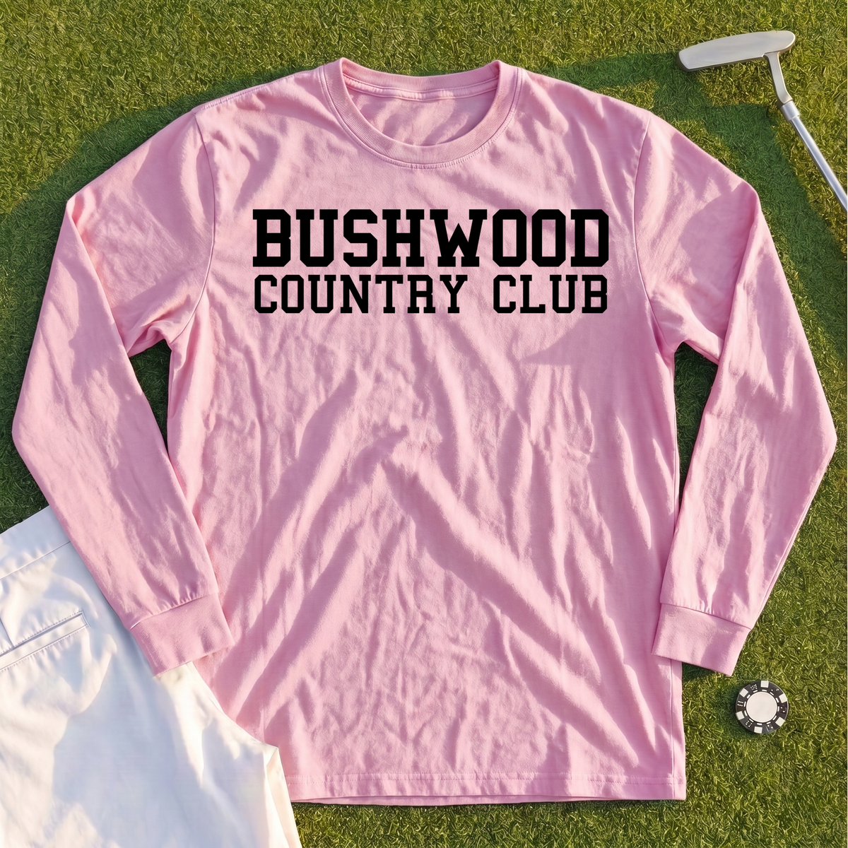 Bushwood Country Club Varsity Long Sleeve Tee