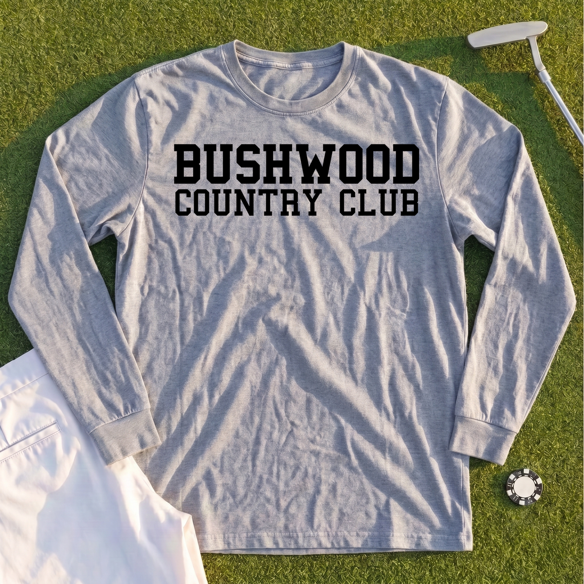 Bushwood Country Club Varsity Long Sleeve Tee