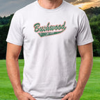 Bushwood Jersey Tee worn on the golf course, White