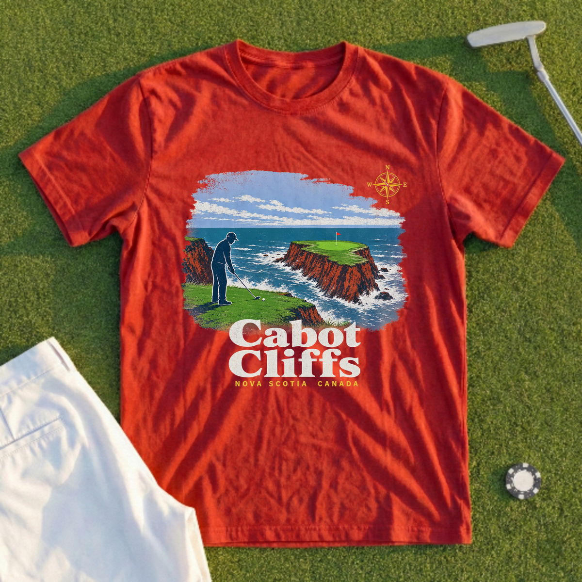 Cabot Cliffs, Ocean Chasm Travel Poster Tee