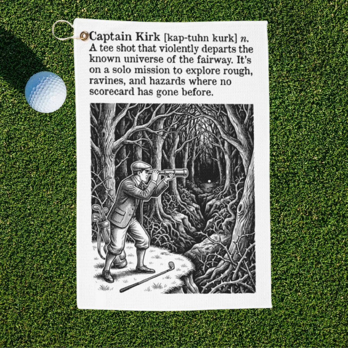 Captain Kirk Golf Towel