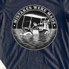 Cart Overboard Tee, print close-up on Navy