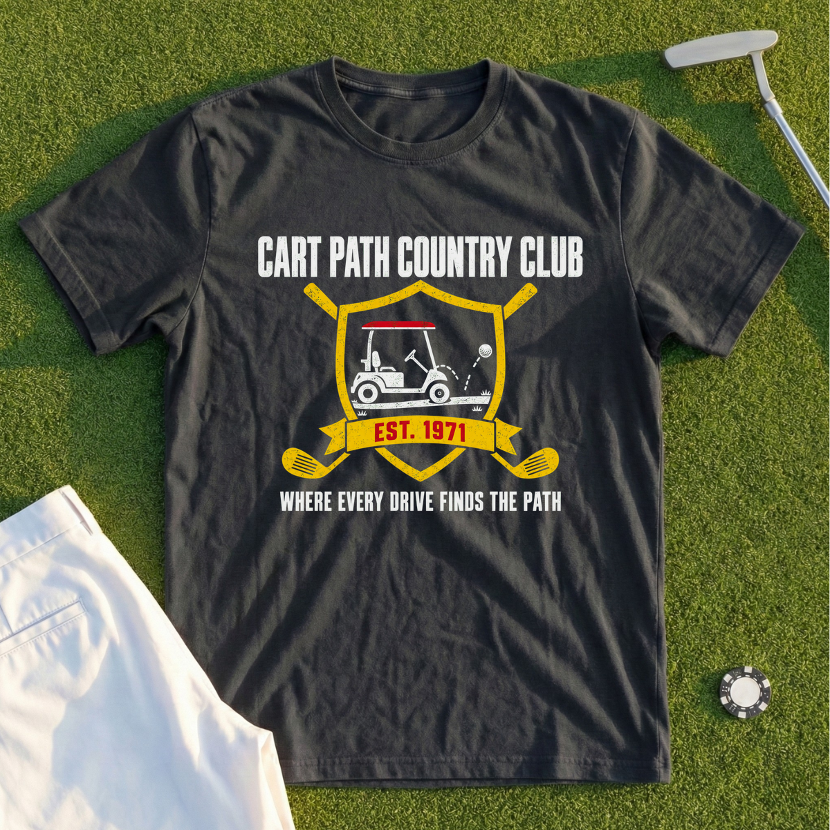 Cart Path Country Club Tee