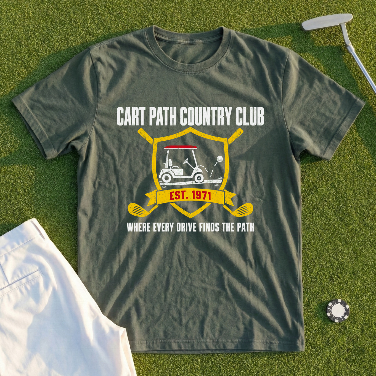 Cart Path Country Club Tee