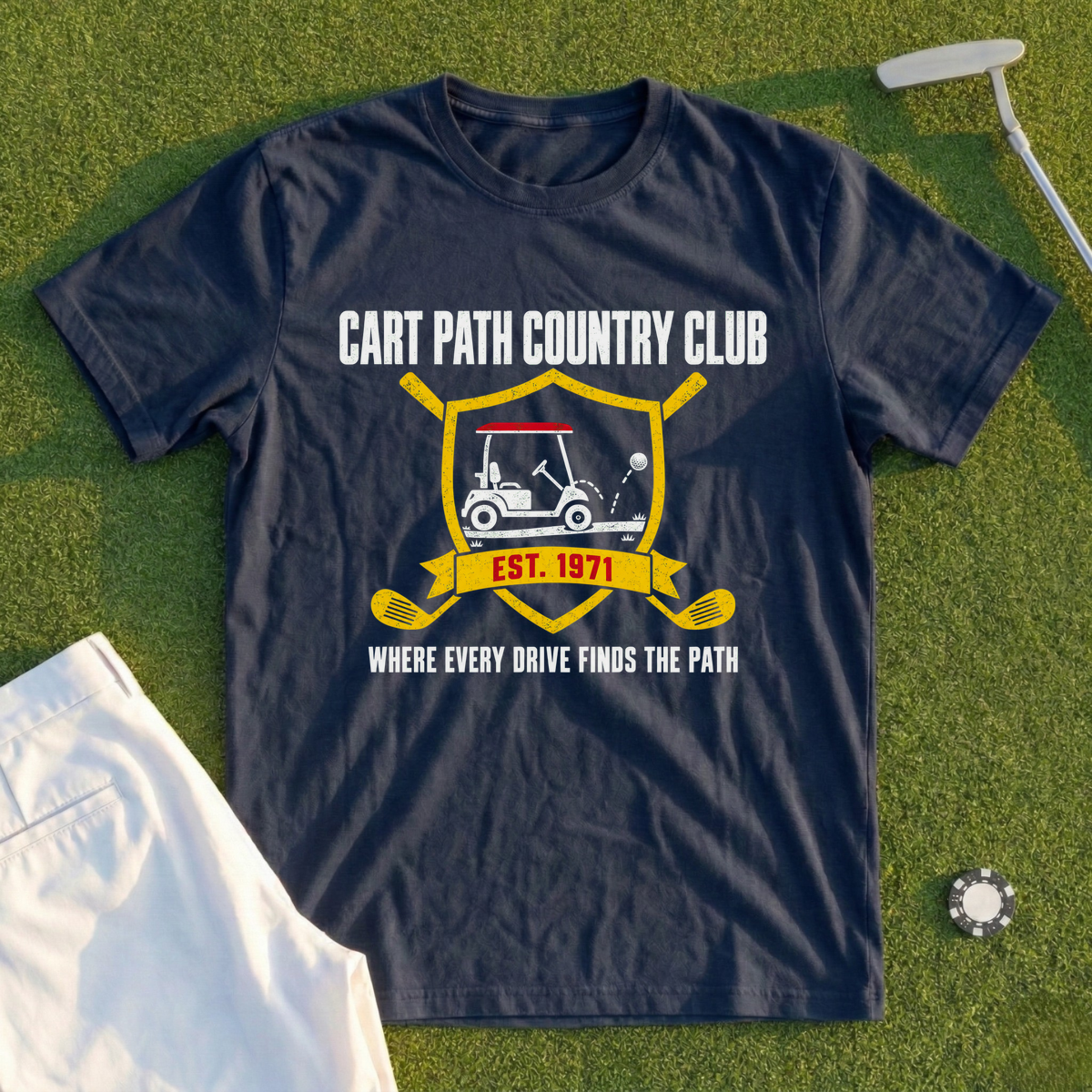 Cart Path Country Club Tee