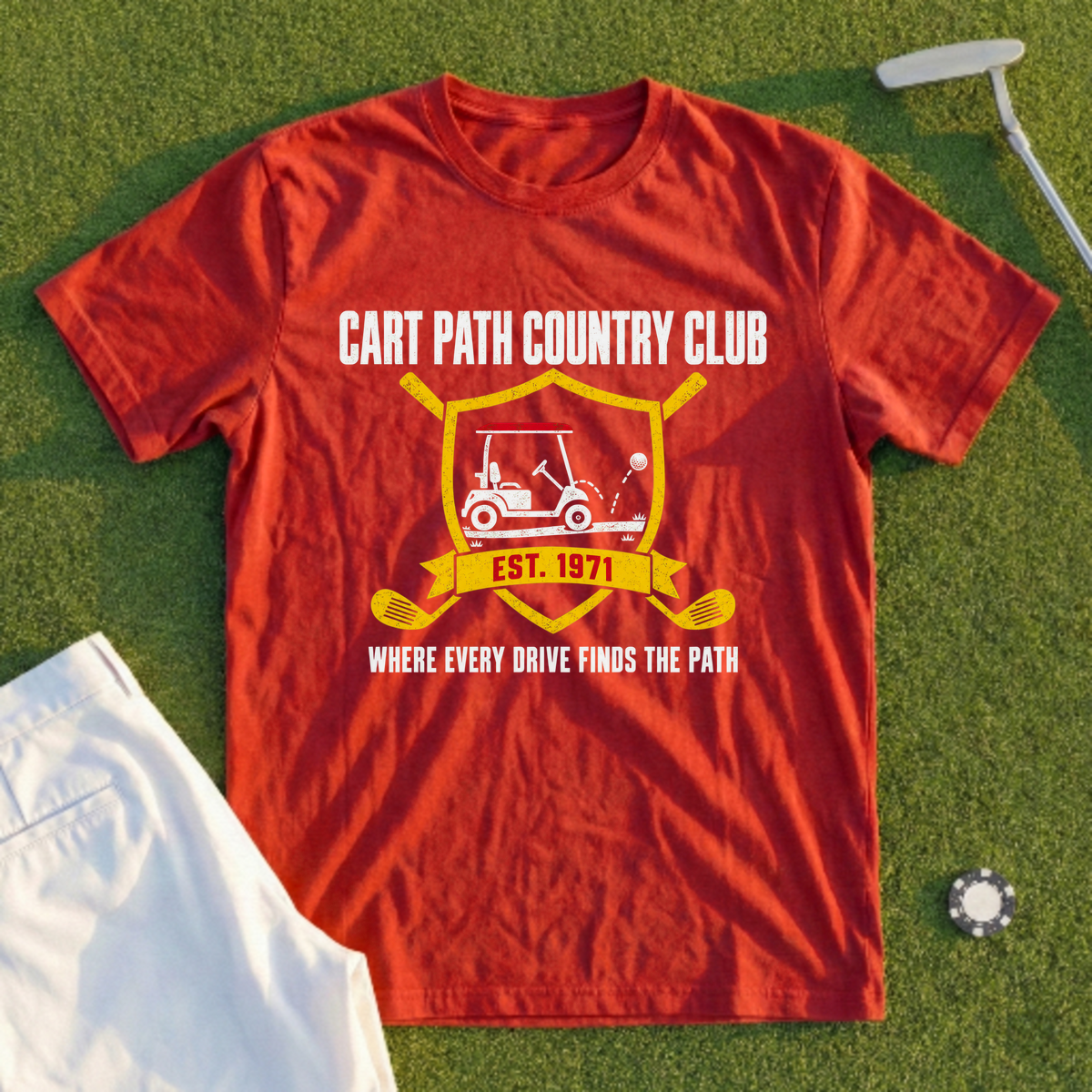 Cart Path Country Club Tee