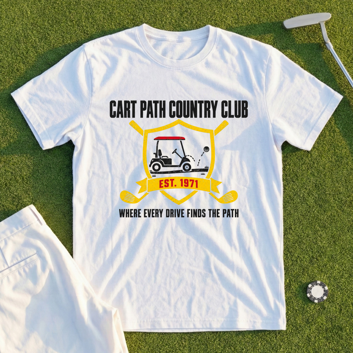 Cart Path Country Club Tee