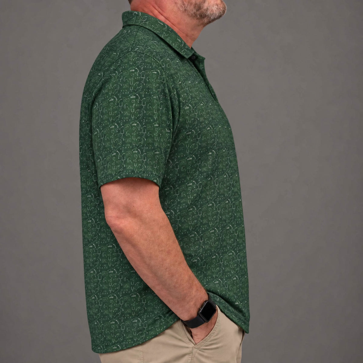Chalkboard Plays Performance Print Polo