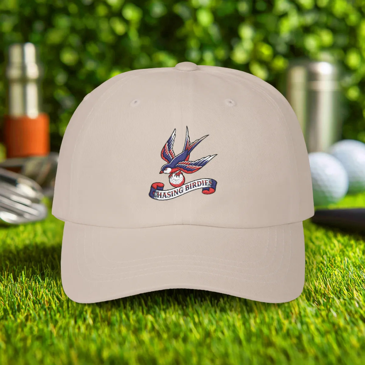 Chasing Birdies Embroidered Hat