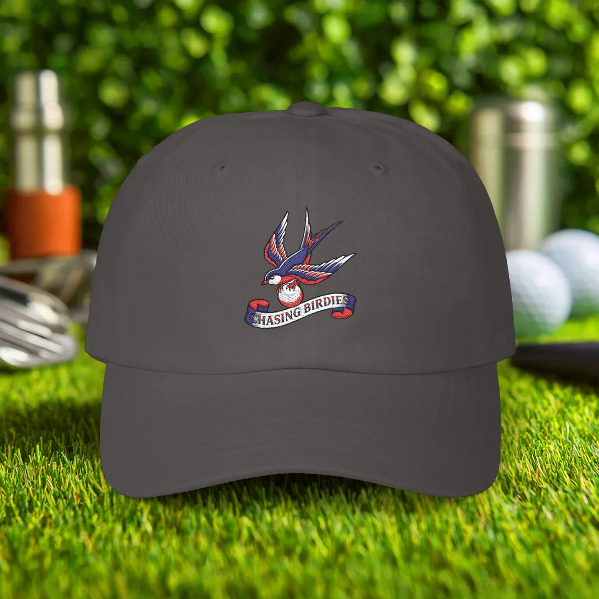 Chasing Birdies Embroidered Hat