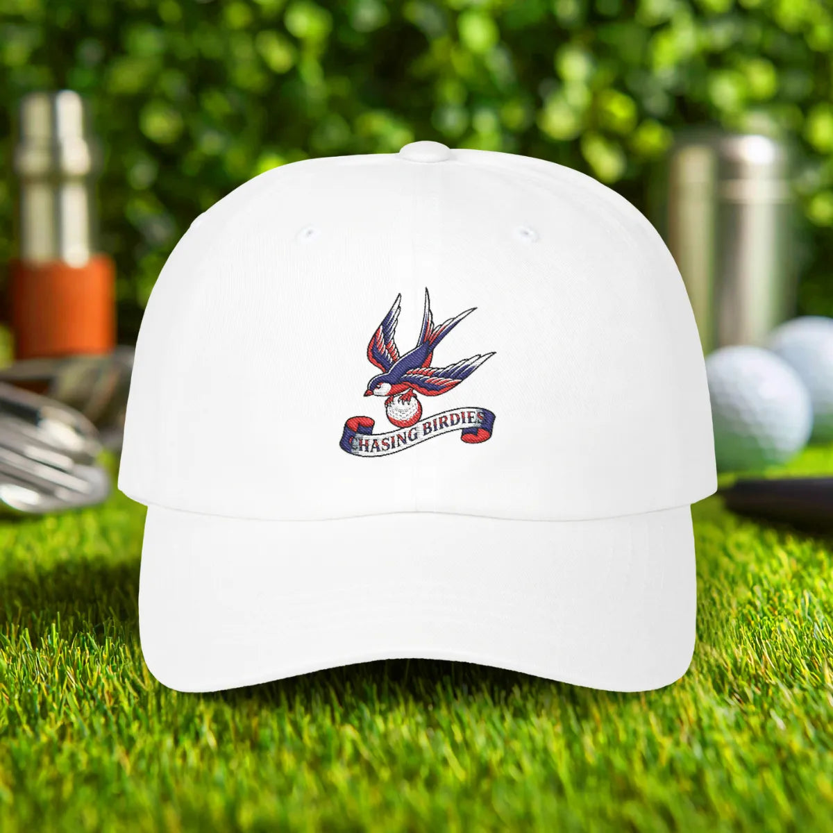 Chasing Birdies Embroidered Hat