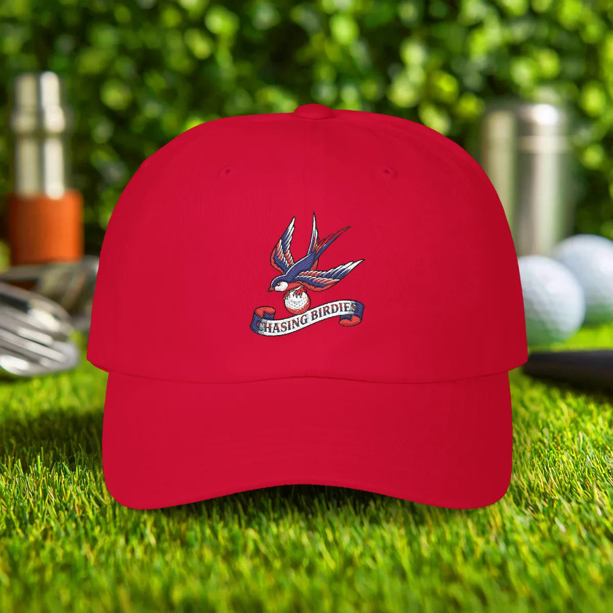 Chasing Birdies Embroidered Hat