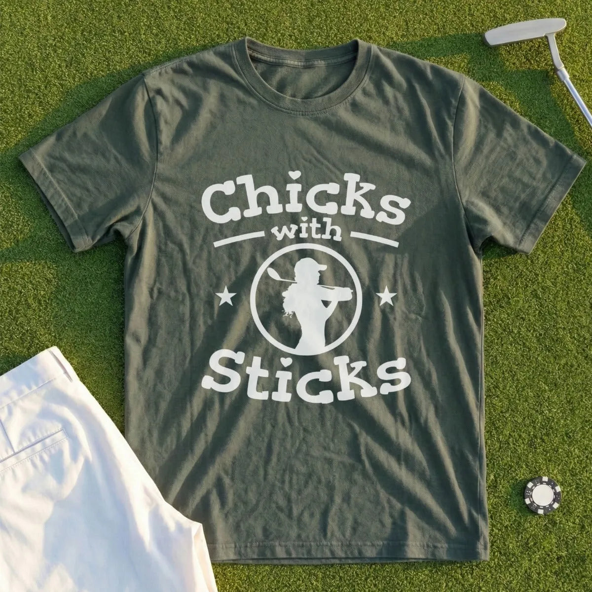 Chicks With Sticks Tee