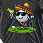 Cinco De Mayo Ball Tee, print close-up on Black