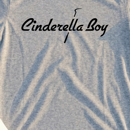 Cinderella Boy Icon Tee, print close-up on Sport Grey