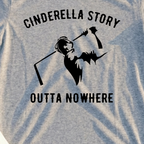 Cinderella Story Tee, print close-up on Sport Grey