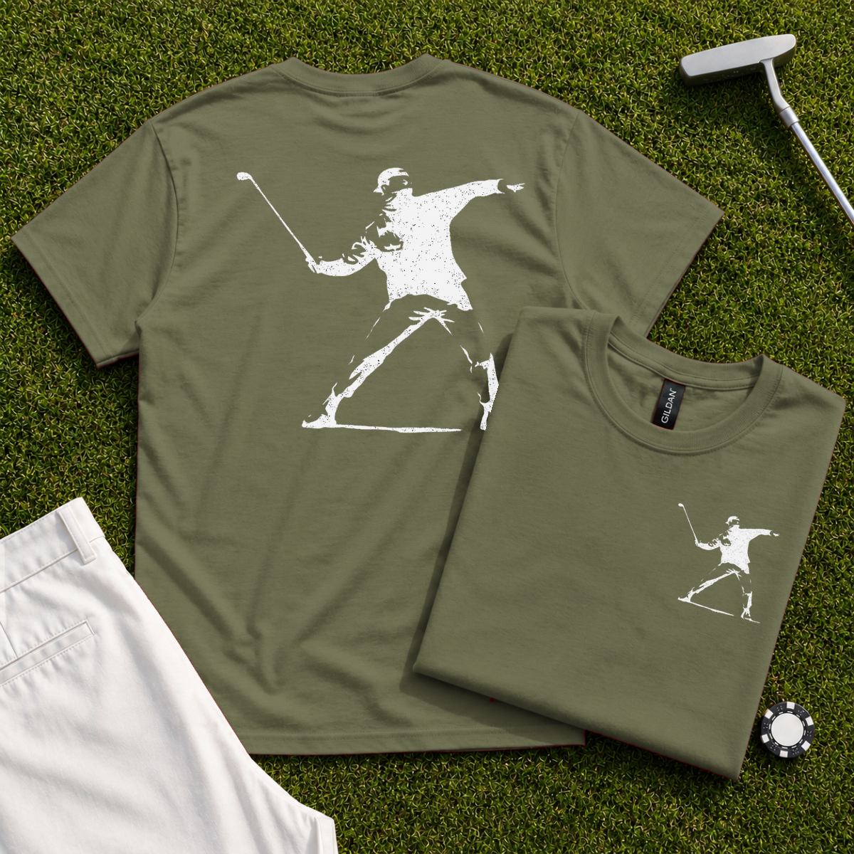 Club Thrower Back Print Tee