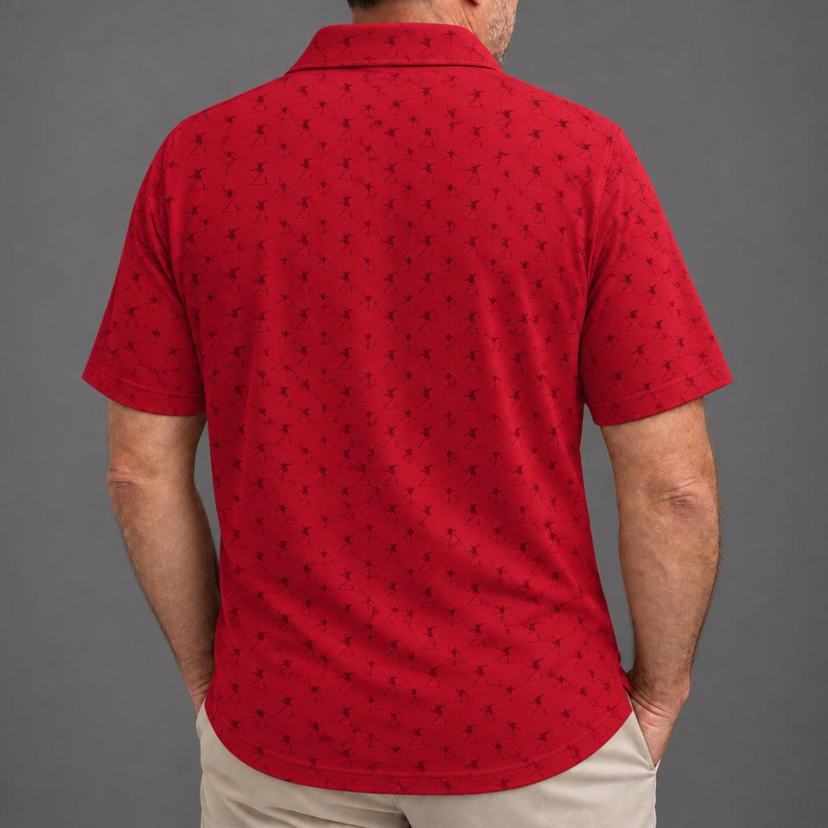 Club Thrower Performance Print Polo