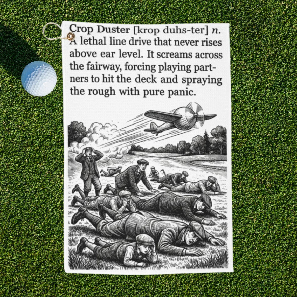Crop Duster Golf Towel