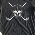 Cross Club Skull Tee, print close-up on Black