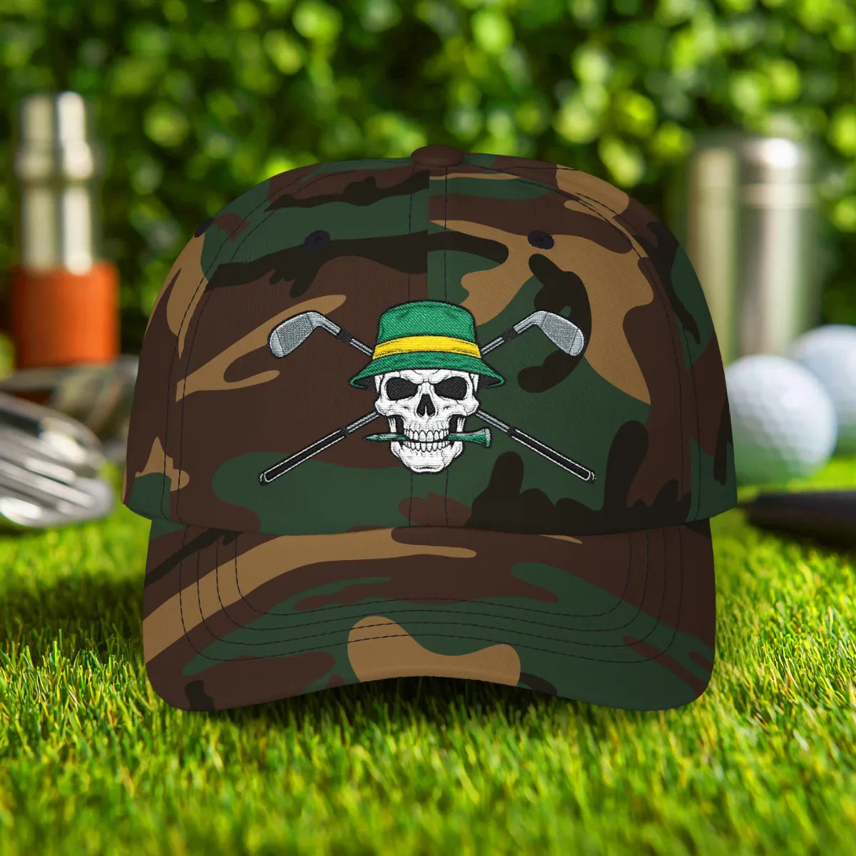 Cross Clubs Embroidered Hat