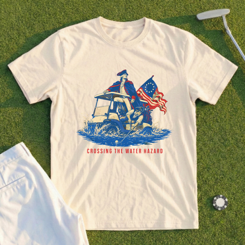 Crossing The Water Hazard Flag Tee