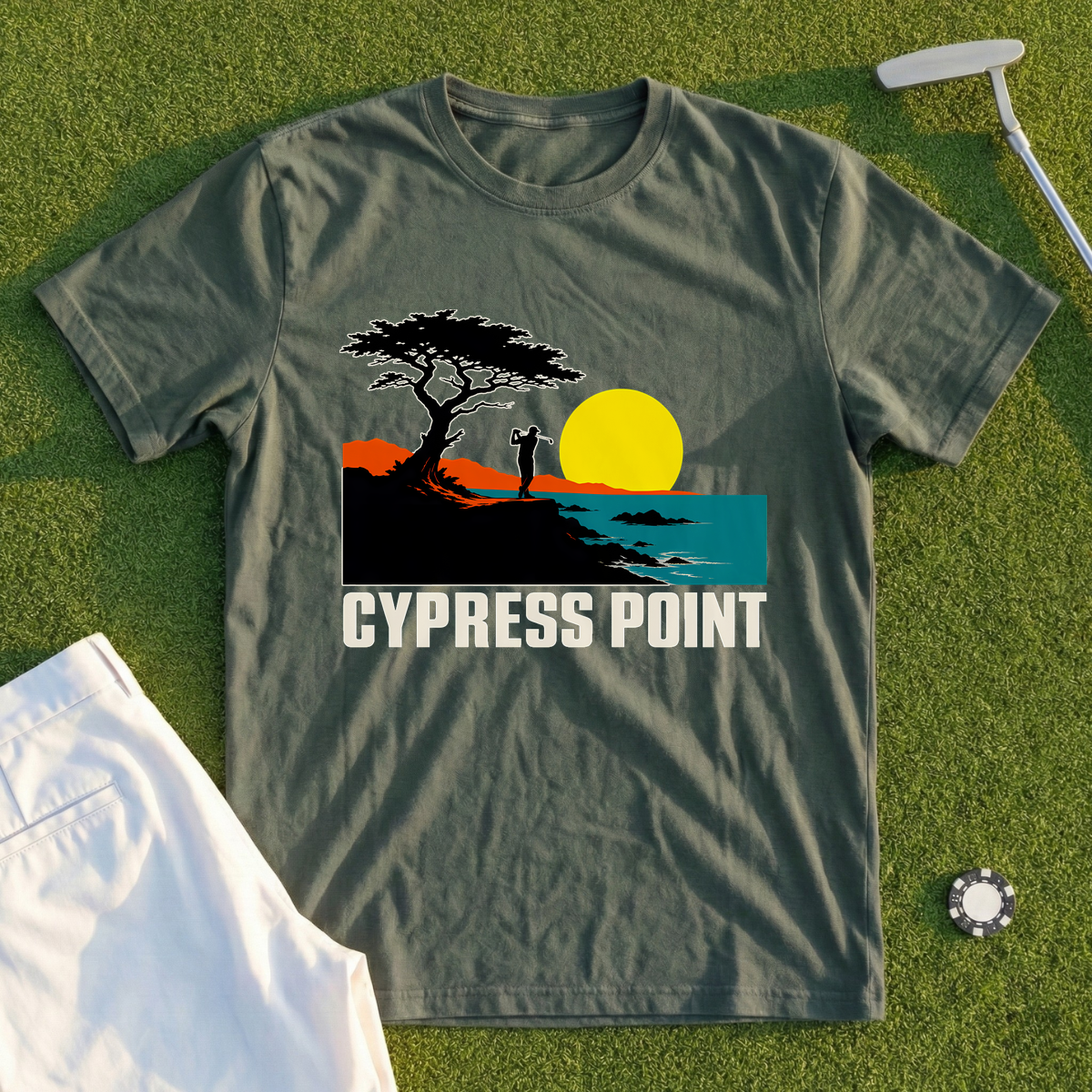 Cypress Point Travel Poster Recut Tee