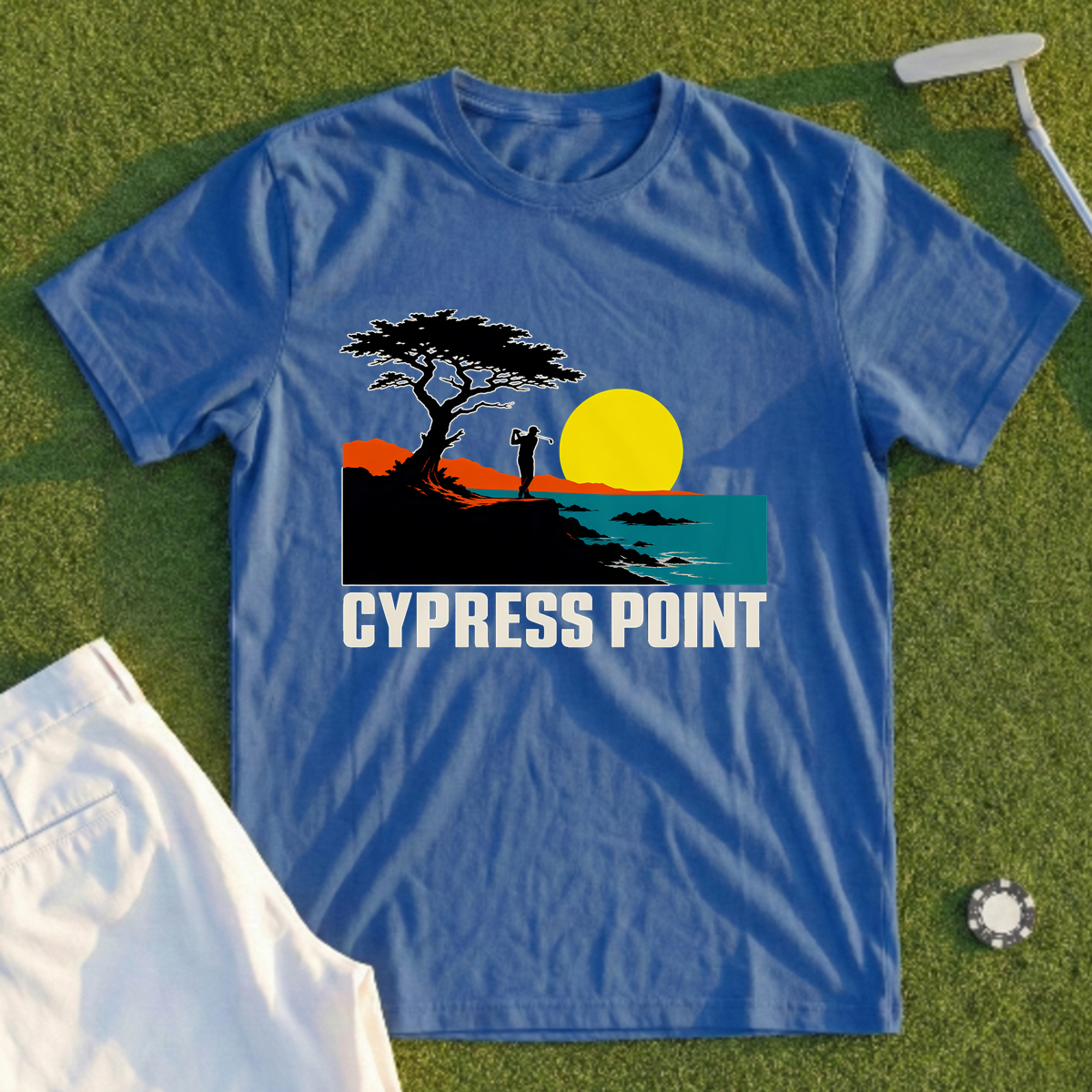 Cypress Point Travel Poster Recut Tee