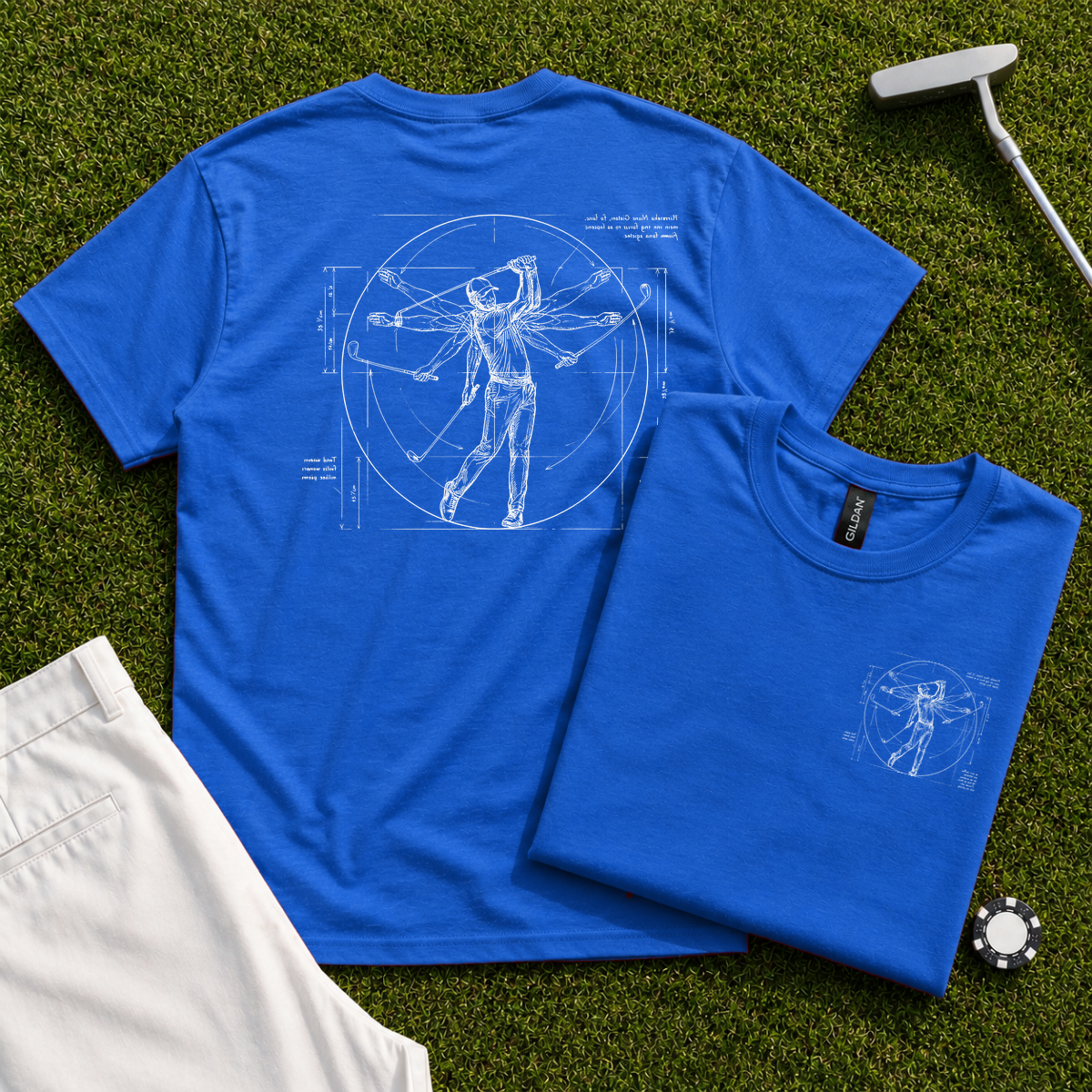 Da Vinci Swing Back Print Tee