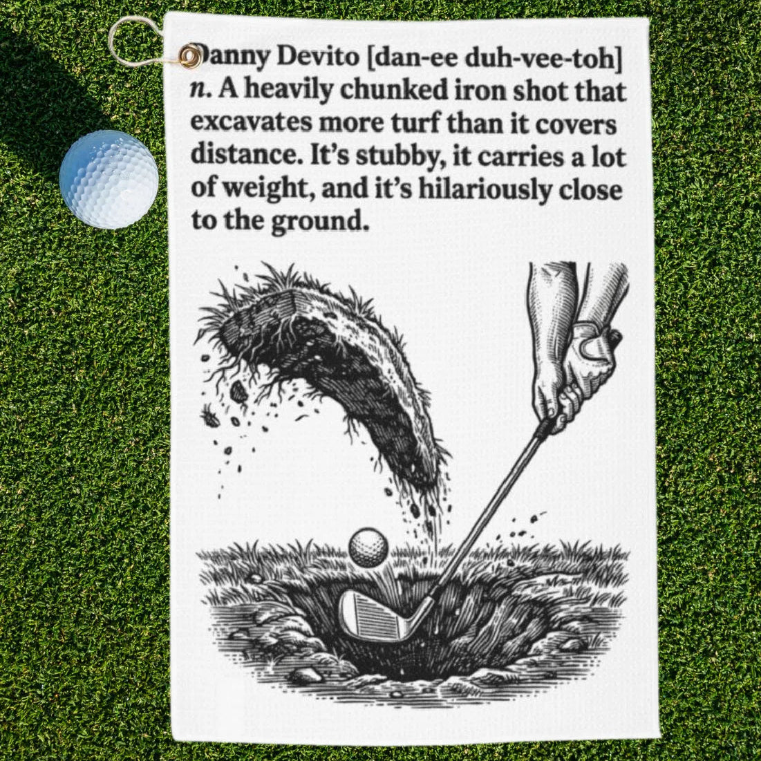 Danny DeVito Dictionary Definition Golf Towel