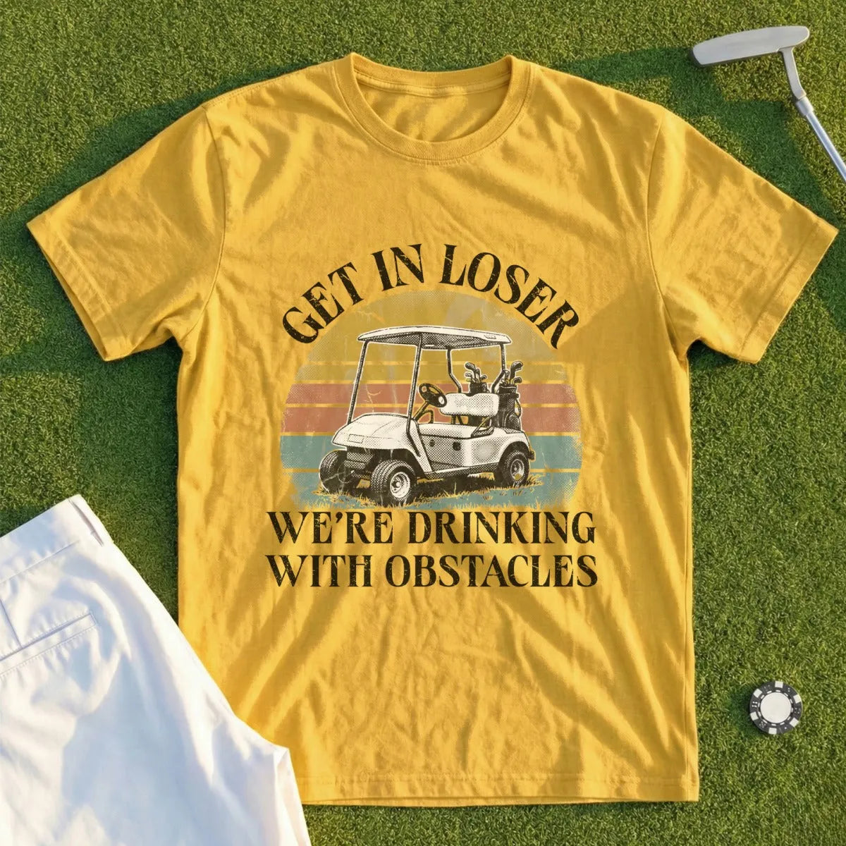 Drinking With Obstacles Tee